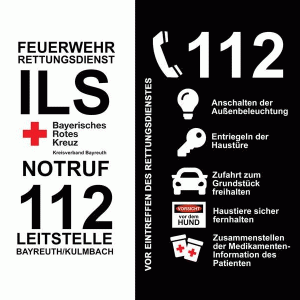 Feuerwehr Rettungsdienst ILS Notruf 112 Leitstelle Bayreuth/Kulmbach