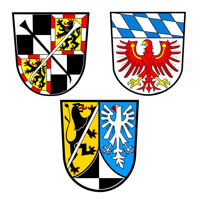Wappen Bayreuth - Wappen Landkreis Bayreuth - Wappen Kulmbach